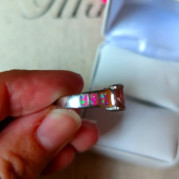 Nwt Pink Sapphire Ring Size 6.5